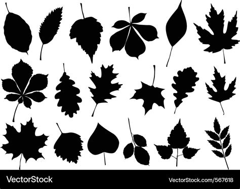 Fall Leaf Silhouette