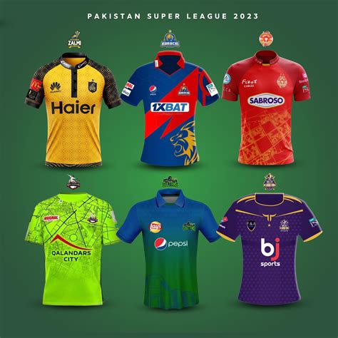 All official HBL PSL 08 kits for the six teams playing in the ...