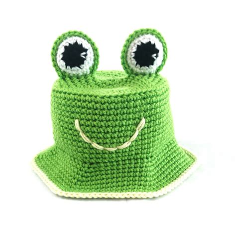 Frog Bucket Hat CROCHET PATTERN Instant Download Sun Hat - Etsy