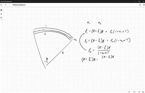 SOLVED: A bimetallic strip of total thickness x is straight at ...