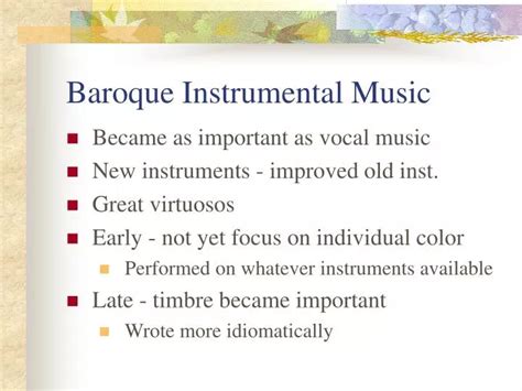 PPT - Baroque Instrumental Music PowerPoint Presentation, free download ...