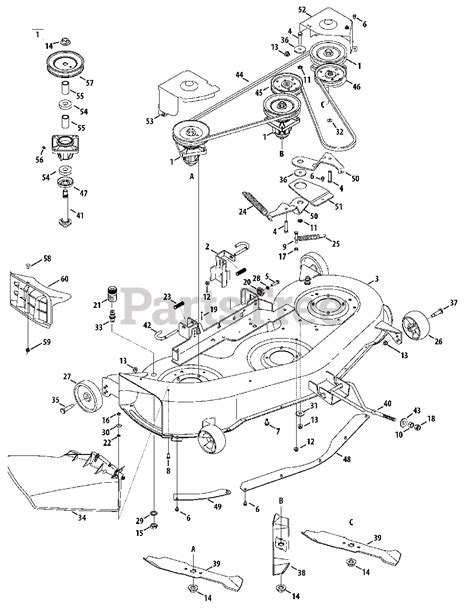 Cub Cadet 46 Inch Mower Deck Belt Diagram - Belt Poster