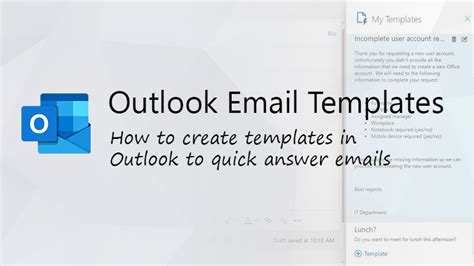 Outlook Email Templates - How to easily Create, Use and Share them ...