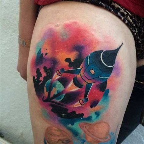 37 Exceptional Rocket Tattoo Designs and Ideas - TattooBloq | Rocket ...