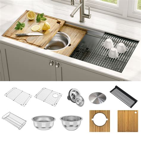 Make your kitchen sink area highly functional with accessories ...