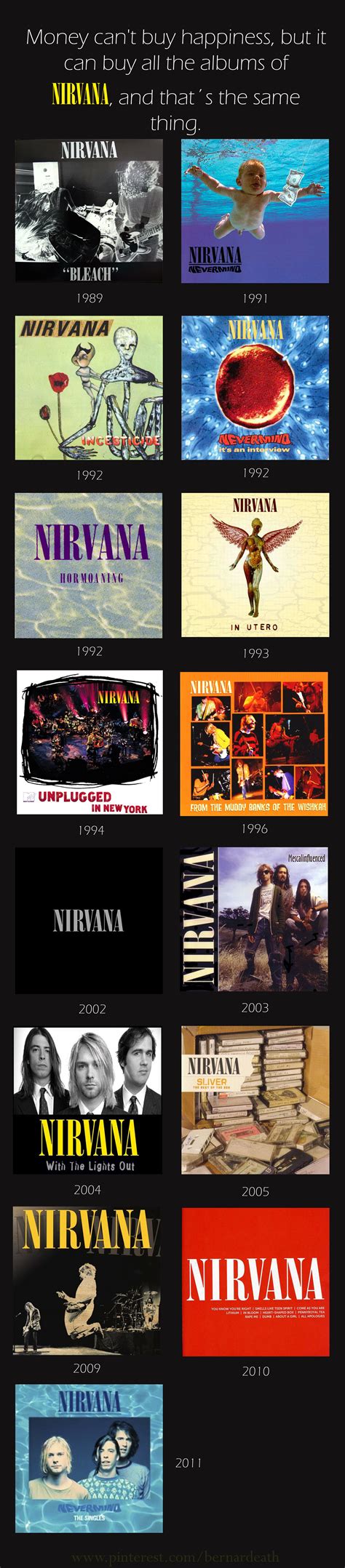 Money can't buy happiness, but it can buy all the albums of NIRVANA ...