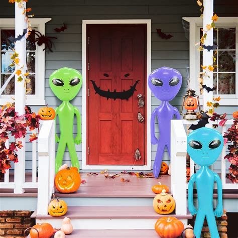 Giant Alien Inflates - Set of 3 - 48" Jumbo Blow Up Alien Party Decora ...