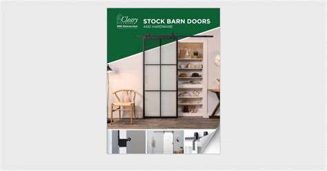 Cleary Millwork Stock Barn Door & Hardware Catalog