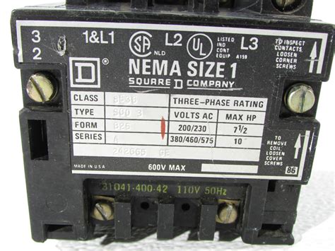 SQUARE D NEMA 8536 SIZE 1 MOTOR STARTER | Premier Equipment Solutions, Inc.