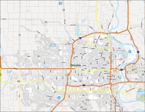 Printable Map Of Omaha - Printable Word Searches