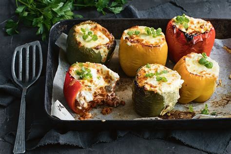 Lasagne-stuffed capsicums