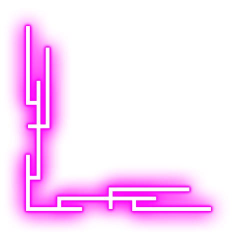 Neon Glowing Border Corner 21493752 PNG