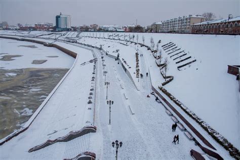 Tyumen, Russia - November 05.2016: Winter Landscape with Frozen ...