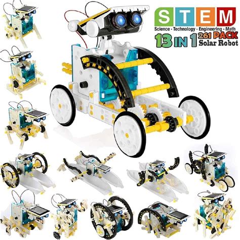 Robot Kit 13-in-1 Solar Robot Creation Toy,Educational Science ...