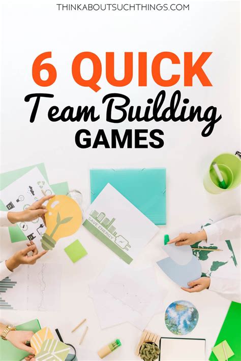 6 Quick Team Building Games to Energize your team | Work team building ...