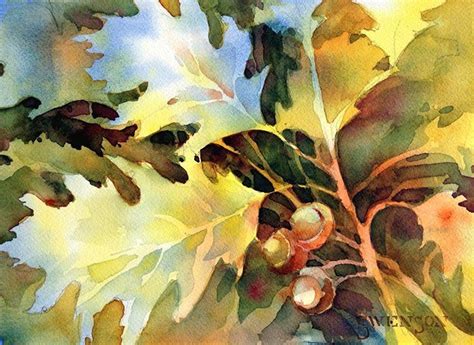 Painting Trees And Leaves Watercolor Demonstration - Painting Art ...