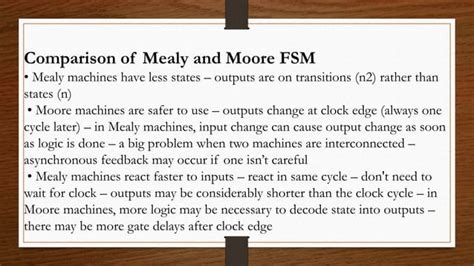 Applications of Mealy & Moore Machine | PPT