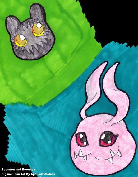 .: Koromon and Botamon Digimon Fan Art :. — Weasyl