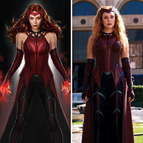 WandaVision: Elizabeth Olsen's Full New Scarlet Witch Costume Revealed ...