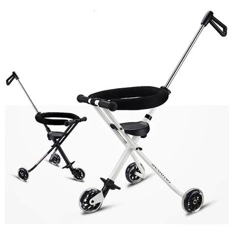 Children's tricycle trolley 1 3 years old baby lightweight folding ...