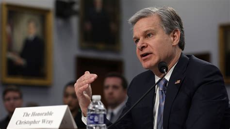 Christopher Wray, FBI director, speaks with congressional Republicans ...