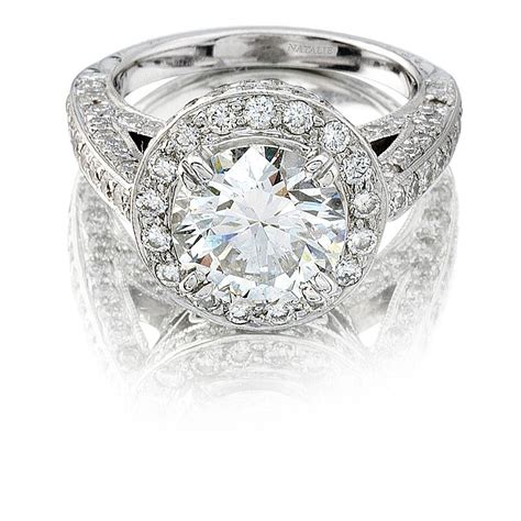 antique style platinum diamond engagement rings | Natalie K Diamond ...