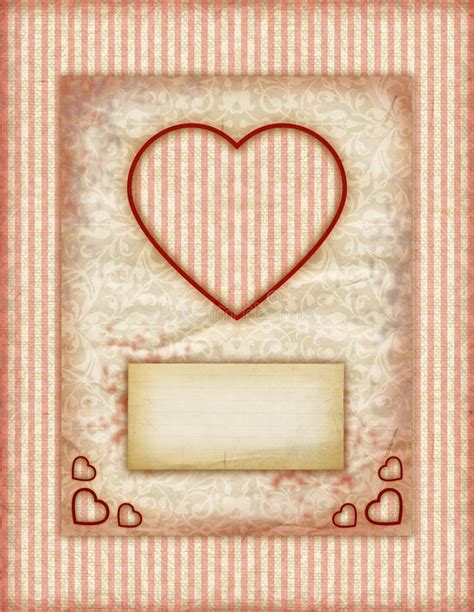 Valentine Day Love Cards, Vintage Love Notes Royalty Free Stock Image ...