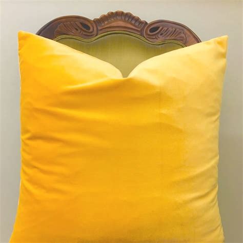 Yellow Pillow - Etsy