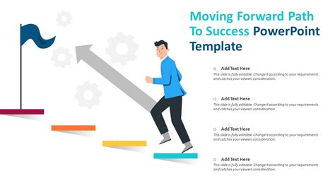 Moving Forward Path To Success PowerPoint Template | PPT Templates