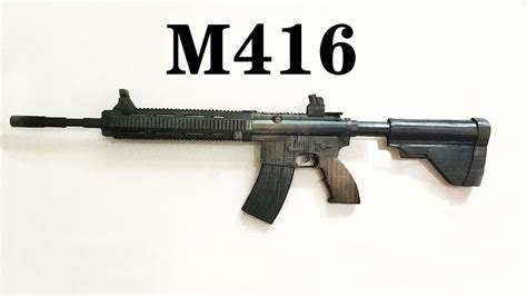 How to make a Cardboard M416 gun, very much like - YouTube