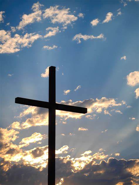 Cross with cloudy background. Download this photo by Aaron Burden on ...