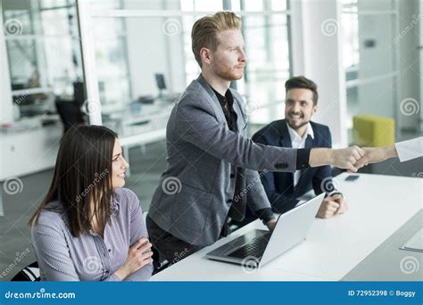 Business People Shaking Hands in the Office Stock Photo - Image of ...