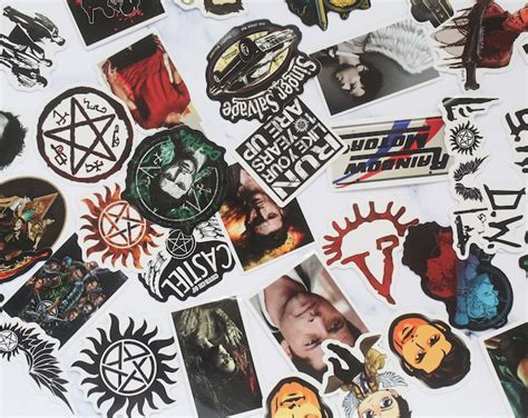 Supernatural 100 Pack Stickers Vinyl Stickers Waterproof Stickers ...