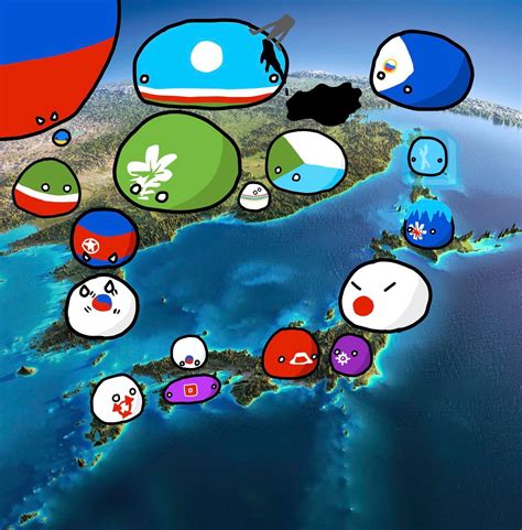 Map of east Asia and some of its provinces : r/countryballs_comics