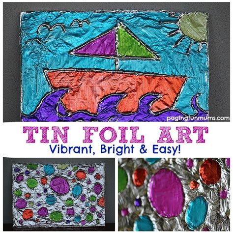 Textured Tin Foil Art