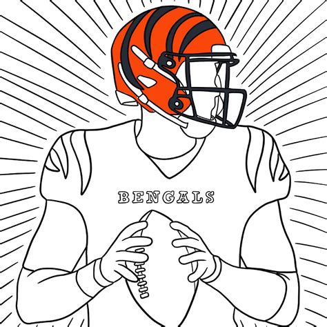 Printable Cincinnati Bengals Coloring Pages