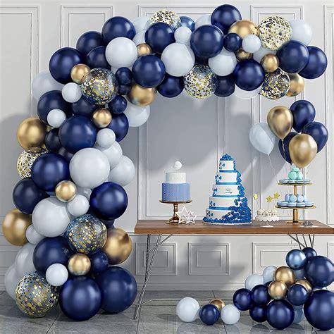 Buy Blue Balloon Arch Kit,AivaToba Navy Blue Balloon Garland Kit ...