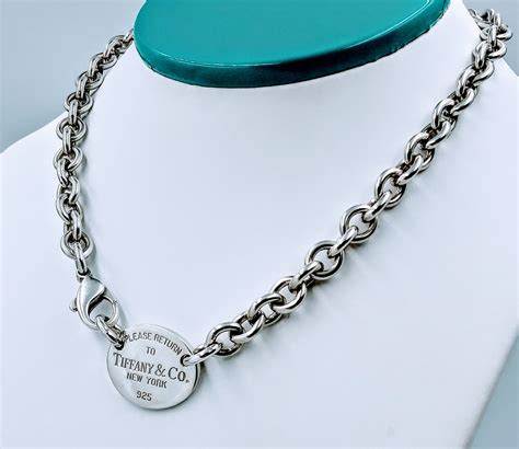 Tiffany & Co. - Please Return To Tiffany & Co. 925 Sterling Silver Oval ...