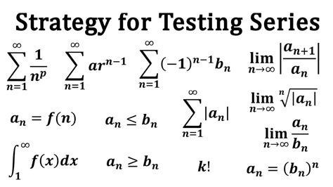 Infinite Sequences and Series: Strategy for Testing Series | Sequence ...