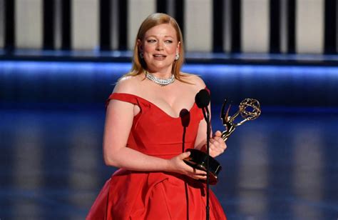 Emmy Awards: Sarah Snook dedicates win to baby girl