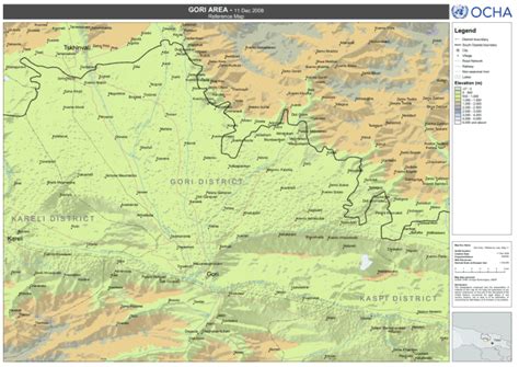 Georgia: Gori Area - 11 Dec 2008 - Reference Map - Georgia | ReliefWeb