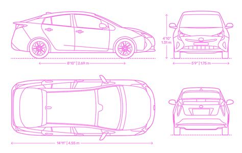 Toyota Prius (2016) Dimensions & Drawings | Dimensions.com