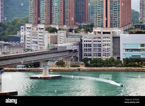 Exterior of Tsing Yi Station, an MTR rapid transit stop in Hong Kong ...