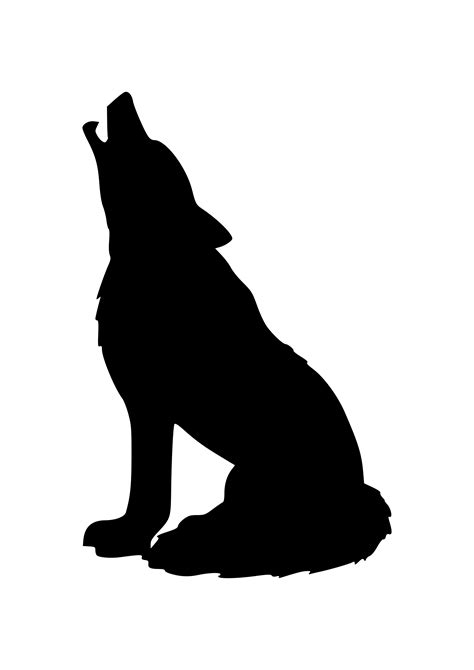 Wolf Silhouette Transparent at GetDrawings | Free download