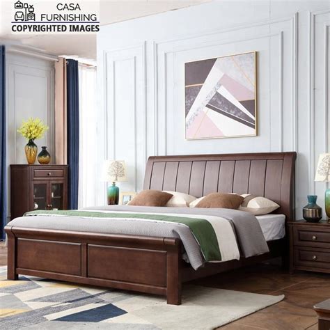 Storage Bed | Wooden Upholstered Bed Design | Casa Furnishing