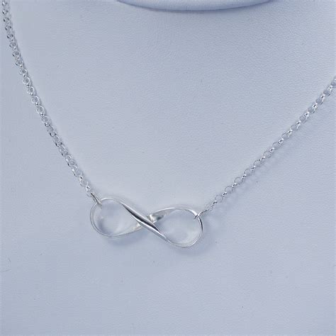 Silver Infinity Necklace Infinity Symbol Jewelry | Etsy