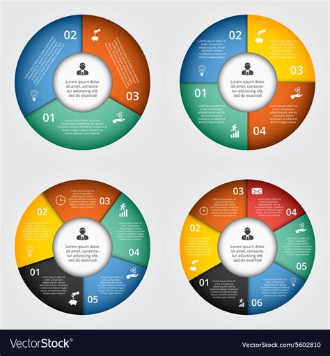 Circle elements for infographic Royalty Free Vector Image