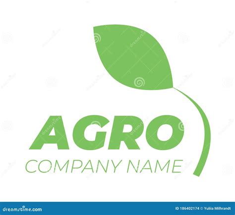 Logo Template for Agro Company. Vector Isolated Icon Stock Illustration ...