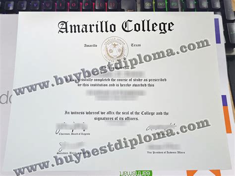 How to Own a Fake Amarillo College Diploma in 10 Days