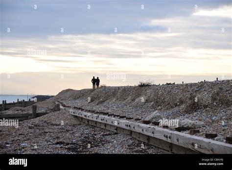 Climping beach couple hi-res stock photography and images - Alamy